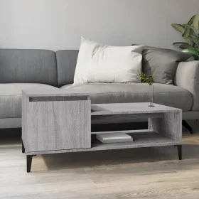 Mesa de centro madera contrachapada gris Sonoma 100x50x45 cm de vidaXL, Mesas de centro - Ref: Foro24-821138, Precio: 50,26 €...