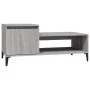 Sonoma gray plywood coffee table 100x50x45 cm by vidaXL, Coffee table - Ref: Foro24-821138, Price: 50,26 €, Discount: %