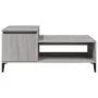 Sonoma gray plywood coffee table 100x50x45 cm by vidaXL, Coffee table - Ref: Foro24-821138, Price: 50,26 €, Discount: %