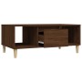 Mesa de centro madera contrachapada marrón roble 90x50x36,5 cm de vidaXL, Mesas de centro - Ref: Foro24-821067, Precio: 46,48...