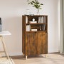 Aparador alto madera contrachapada roble ahumado 60x36x110 cm de vidaXL, Aparadores - Ref: Foro24-821225, Precio: 78,38 €, De...