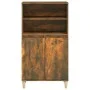 Aparador alto madera contrachapada roble ahumado 60x36x110 cm de vidaXL, Aparadores - Ref: Foro24-821225, Precio: 77,45 €, De...