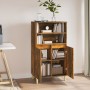 Aparador alto madera contrachapada roble ahumado 60x36x110 cm de vidaXL, Aparadores - Ref: Foro24-821225, Precio: 78,38 €, De...