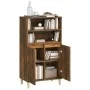 Aparador alto madera contrachapada roble ahumado 60x36x110 cm de vidaXL, Aparadores - Ref: Foro24-821225, Precio: 77,45 €, De...