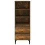 Aparador alto madera contrachapada roble ahumado 40x36x110 cm de vidaXL, Aparadores - Ref: Foro24-821249, Precio: 62,10 €, De...