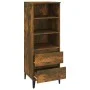Aparador alto madera contrachapada roble ahumado 40x36x110 cm de vidaXL, Aparadores - Ref: Foro24-821249, Precio: 62,10 €, De...