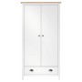 Armario de 2 puertas Hill madera maciza pino blanco 89x50x170cm en Armarios roperos | Comprar online en Foru.es