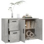 Aparador de madera contrachapada gris hormigón 100x33x59,5 cm de vidaXL, Aparadores - Ref: Foro24-821000, Precio: 108,03 €, D...