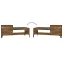 Mesa de centro madera contrachapada roble ahumado 100x50x45 cm de vidaXL, Mesas de centro - Ref: Foro24-821137, Precio: 48,84...