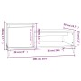 Mesa de centro madera contrachapada roble ahumado 100x50x45 cm de vidaXL, Mesas de centro - Ref: Foro24-821137, Precio: 48,84...