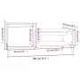 Mesa de centro madera contrachapada roble ahumado 100x50x45 cm de vidaXL, Mesas de centro - Ref: Foro24-821137, Precio: 48,42...