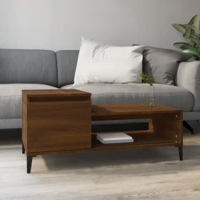 Mesa de centro madera contrachapada roble marrón 100x50x45 cm de vidaXL, Mesas de centro - Ref: Foro24-821139, Precio: 47,84 ...