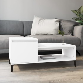 Mesa de centro madera contrachapada blanco 100x50x45 cm de vidaXL, Mesas de centro - Ref: Foro24-821132, Precio: 50,70 €, Des...