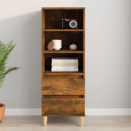 Aparador alto madera contrachapada roble ahumado 40x36x110 cm de vidaXL, Aparadores - Ref: Foro24-821241, Precio: 54,75 €, De...