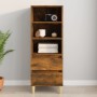 Aparador alto madera contrachapada roble ahumado 40x36x110 cm de vidaXL, Aparadores - Ref: Foro24-821241, Precio: 54,75 €, De...