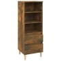 Aparador alto madera contrachapada roble ahumado 40x36x110 cm de vidaXL, Aparadores - Ref: Foro24-821241, Precio: 54,75 €, De...