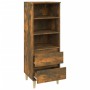 Aparador alto madera contrachapada roble ahumado 40x36x110 cm de vidaXL, Aparadores - Ref: Foro24-821241, Precio: 54,75 €, De...