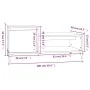 Mesa de centro madera contrachapada blanco 100x50x45 cm de vidaXL, Mesas de centro - Ref: Foro24-821132, Precio: 50,26 €, Des...