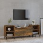 Mueble para TV madera contrachapada roble ahumado 160x35x55 cm de vidaXL, Muebles TV - Ref: Foro24-821201, Precio: 92,35 €, D...