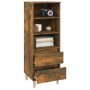 Aparador alto madera contrachapada roble ahumado 40x36x110 cm de vidaXL, Aparadores - Ref: Foro24-821241, Precio: 54,75 €, De...