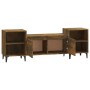 Mueble para TV madera contrachapada roble ahumado 160x35x55 cm de vidaXL, Muebles TV - Ref: Foro24-821201, Precio: 92,35 €, D...