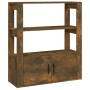 Aparador madera contrachapada color roble ahumado 80x30x90 cm de vidaXL, Aparadores - Ref: Foro24-819465, Precio: 61,29 €, De...