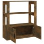 Aparador madera contrachapada color roble ahumado 80x30x90 cm de vidaXL, Aparadores - Ref: Foro24-819465, Precio: 61,29 €, De...
