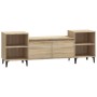 Mueble para TV madera contrachapada roble Sonoma 160x35x55 cm de vidaXL, Muebles TV - Ref: Foro24-821199, Precio: 95,86 €, De...