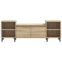 Mueble para TV madera contrachapada roble Sonoma 160x35x55 cm de vidaXL, Muebles TV - Ref: Foro24-821199, Precio: 95,86 €, De...
