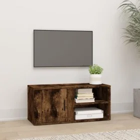 Mueble para TV madera contrachapada roble ahumado 80x31,5x36 cm de vidaXL, Muebles TV - Ref: Foro24-819446, Precio: 42,06 €, ...