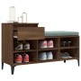 Mueble zapatero madera contrachapada roble marrón 102x36x60 cm de vidaXL, Zapateros y organizadores de calzado - Ref: Foro24-...