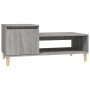 Mesa de centro madera contrachapada gris Sonoma 100x50x45 cm de vidaXL, Mesas de centro - Ref: Foro24-821130, Precio: 54,63 €...