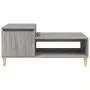 Sonoma gray plywood coffee table 100x50x45 cm by vidaXL, Coffee table - Ref: Foro24-821130, Price: 54,17 €, Discount: %