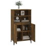 Aparador alto madera contrachapada roble ahumado 60x36x110 cm de vidaXL, Aparadores - Ref: Foro24-821233, Precio: 91,36 €, De...