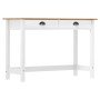 Mesa consola Hill con 2 cajones madera pino 110x45x74 cm en Mesas auxiliares | Comprar online en Foru.es