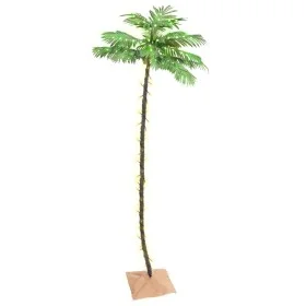Palmera artificial con 192 LED blanco cálido 300 cm de vidaXL, Arboles de navidad - Ref: Foro24-345140, Precio: 58,56 €, Desc...