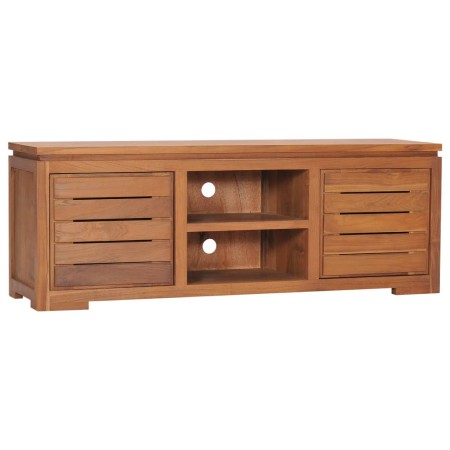 Mueble para TV madera maciza de teca 110x30x40 cm en Muebles TV | Comprar online en Foru.es