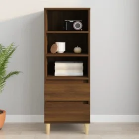Aparador alto madera contrachapada roble marrón 40x36x110 cm de vidaXL, Aparadores - Ref: Foro24-821243, Precio: 62,57 €, Des...