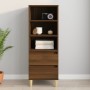 Aparador alto madera contrachapada roble marrón 40x36x110 cm de vidaXL, Aparadores - Ref: Foro24-821243, Precio: 63,28 €, Des...