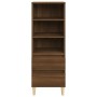 Aparador alto madera contrachapada roble marrón 40x36x110 cm de vidaXL, Aparadores - Ref: Foro24-821243, Precio: 63,28 €, Des...