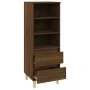Aparador alto madera contrachapada roble marrón 40x36x110 cm de vidaXL, Aparadores - Ref: Foro24-821243, Precio: 62,57 €, Des...