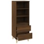 Aparador alto madera contrachapada roble marrón 40x36x110 cm de vidaXL, Aparadores - Ref: Foro24-821243, Precio: 63,28 €, Des...