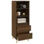 Aparador alto madera contrachapada roble marrón 40x36x110 cm de vidaXL, Aparadores - Ref: Foro24-821243, Precio: 62,57 €, Des...