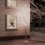 Abedul artificial blanco con 128 LED blanco cálido 220 cm de vidaXL, Arboles de navidad - Ref: Foro24-345145, Precio: 77,08 €...