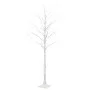Abedul artificial blanco con 128 LED blanco cálido 220 cm de vidaXL, Arboles de navidad - Ref: Foro24-345145, Precio: 77,08 €...