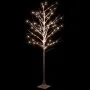 Abedul artificial blanco con 128 LED blanco cálido 220 cm de vidaXL, Arboles de navidad - Ref: Foro24-345145, Precio: 77,08 €...