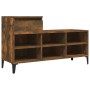 Mueble zapatero madera contrachapada roble ahumado 102x36x60 cm de vidaXL, Zapateros y organizadores de calzado - Ref: Foro24...