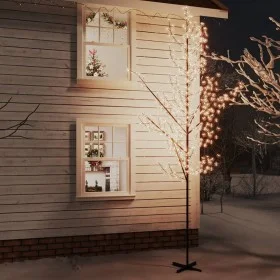 Árbol LED con flor de cerezo 672 LED blanco cálido 400 cm de vidaXL, Arboles de navidad - Ref: Foro24-345135, Precio: 105,56 ...