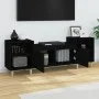 Mueble para TV madera contrachapada negro 160x35x55 cm de vidaXL, Muebles TV - Ref: Foro24-821189, Precio: 88,28 €, Descuento: %