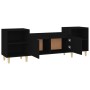 Mueble para TV madera contrachapada negro 160x35x55 cm de vidaXL, Muebles TV - Ref: Foro24-821189, Precio: 89,30 €, Descuento: %